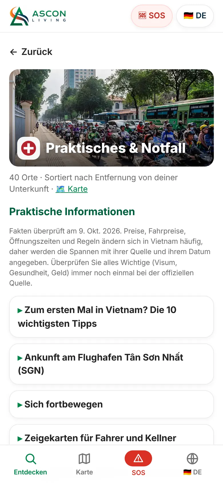 Praktische Infos und Hilfe im Notfall