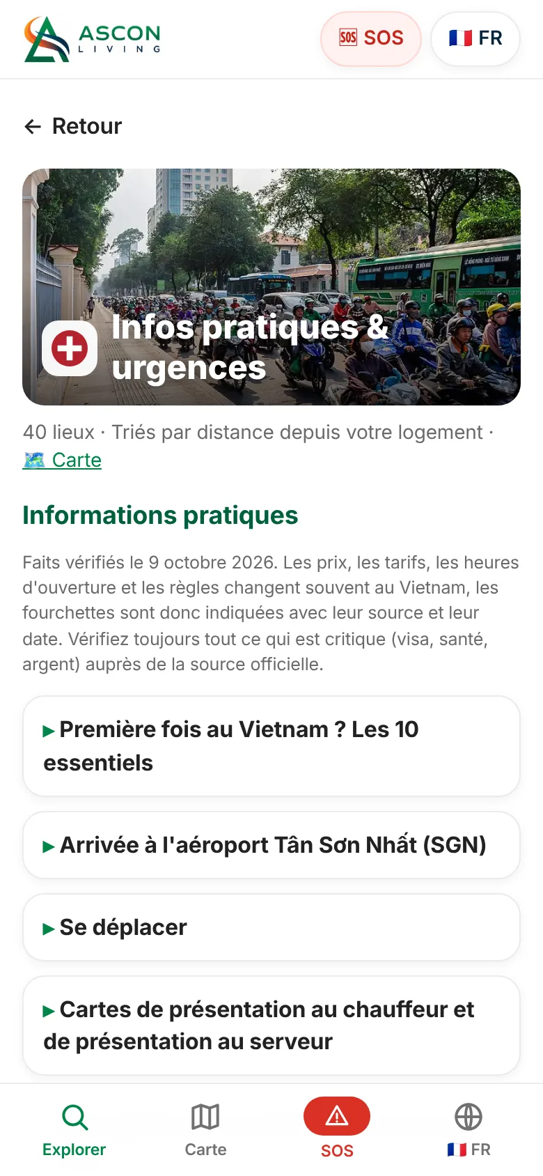 Infos pratiques et aide en cas d’urgence